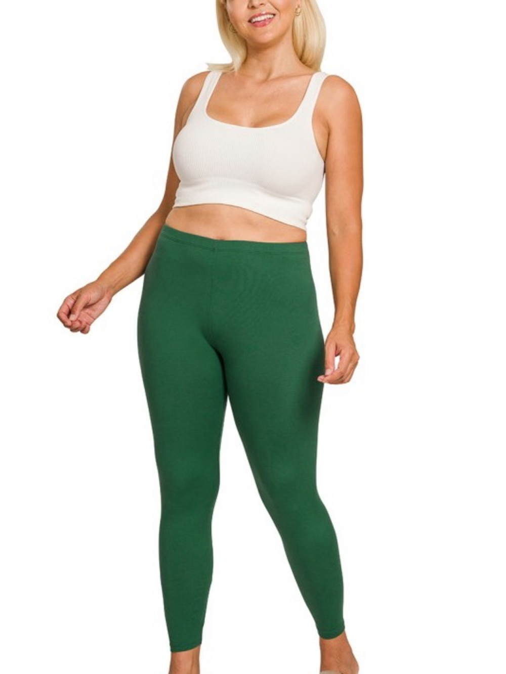 95 NWT Plus Zenana Brushed Soft Microfiber Round Neck Long Sleeve Top & Leggings - Picture 3 of 4